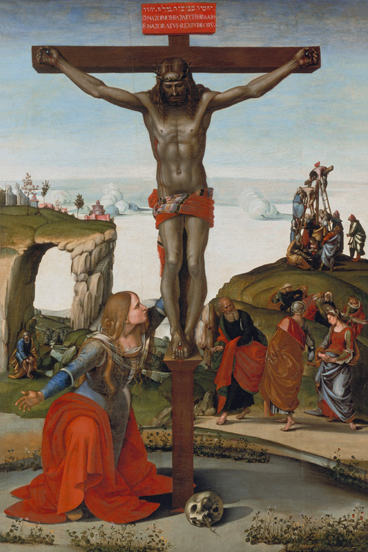 Die Kreuzigung mit Maria Magdalena von Luca Signorelli
