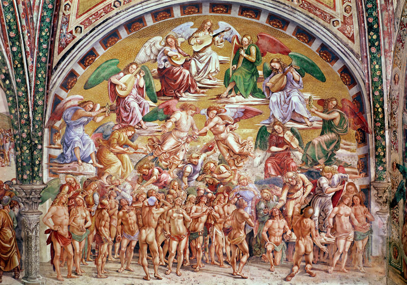 The Calling of the Chosen to Heaven (see also 136323) von Luca Signorelli