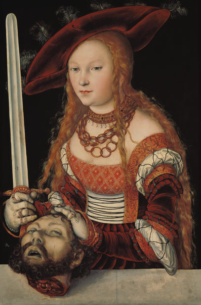 Judith mit dem Haupt des Holofernes von Lucas Cranach d. Ä.