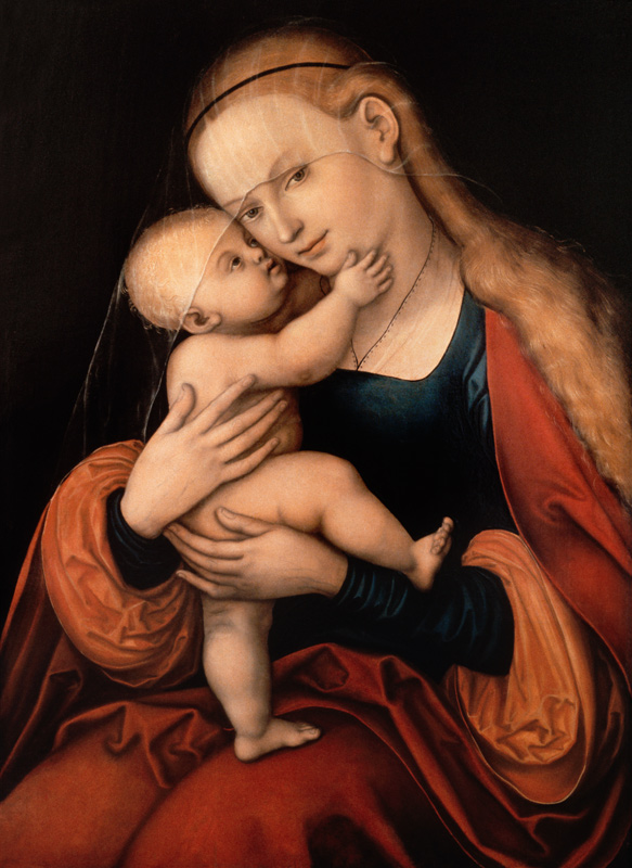 Madonna mit Kind (Passauer Gnadenbild) von Lucas Cranach d. Ä.