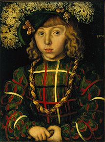 Bildnis des Sohnes des Kurfürsten Johann des Beständigen von Sachsen von Lucas Cranach d. Ä.