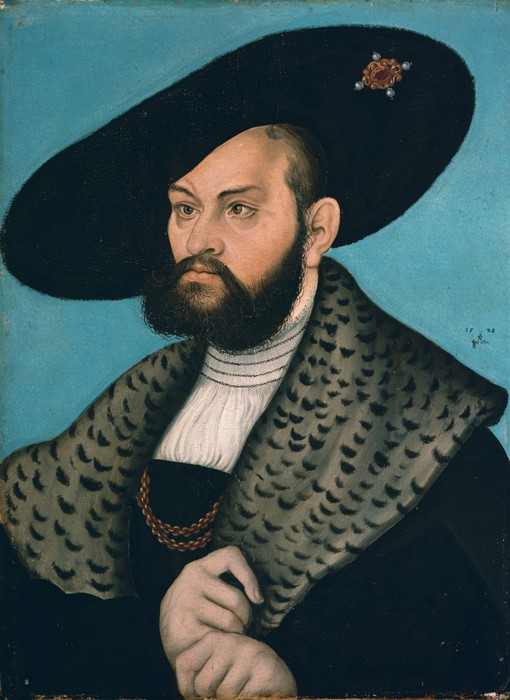 Bildnis von Markgraf Albrecht von Brandenburg-Anspach von Lucas Cranach d. Ä.
