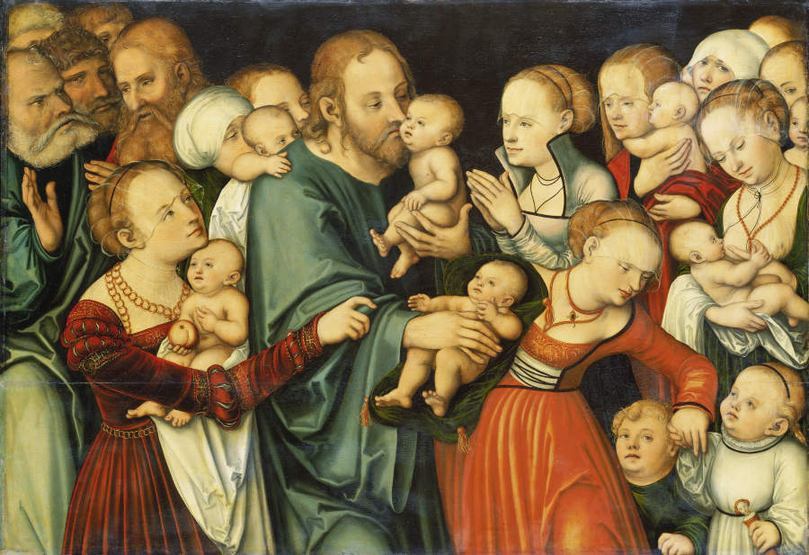 Christus segnet die Kinder von Lucas Cranach d. Ä.