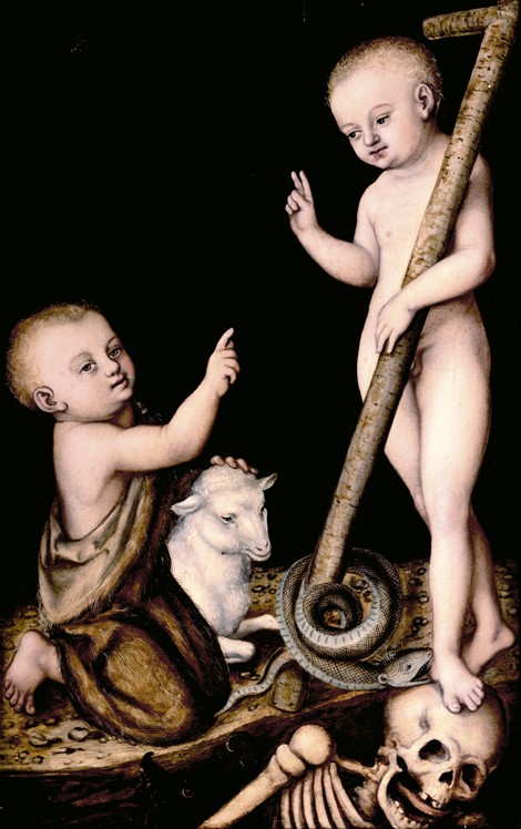 Christuskind und Johannesknabe von Lucas Cranach d. Ä.