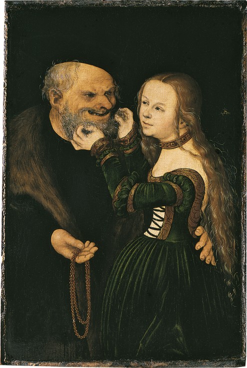 Das ungleiche Paar von Lucas Cranach d. Ä.