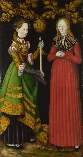 Die heiligen Genoveva und Apollonia 1506