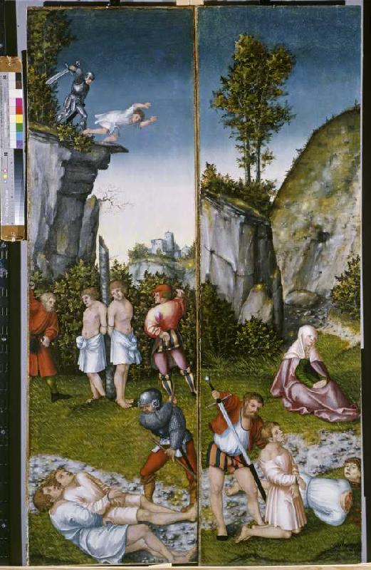 Die Marter der sieben Söhne der hl von Lucas Cranach d. Ä.
