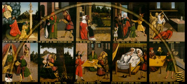 Die zehn Gebote von Lucas Cranach d. Ä.