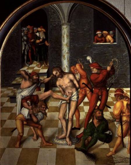 The Flagellation of Christ von Lucas Cranach d. Ä.