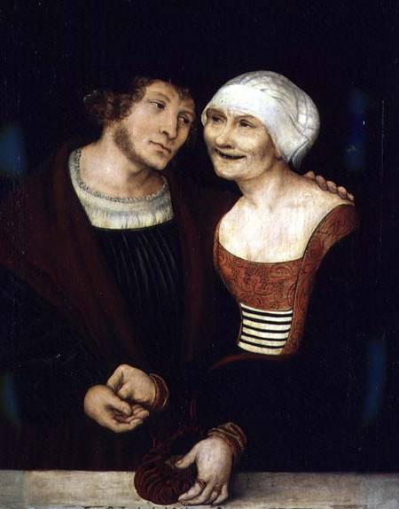The Infatuated Old Woman von Lucas Cranach d. Ä.