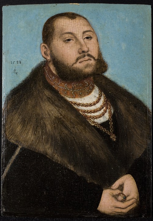 Johann Friedrich I. der Großmütige von Sachsen (1503-1554) von Lucas Cranach d. Ä.