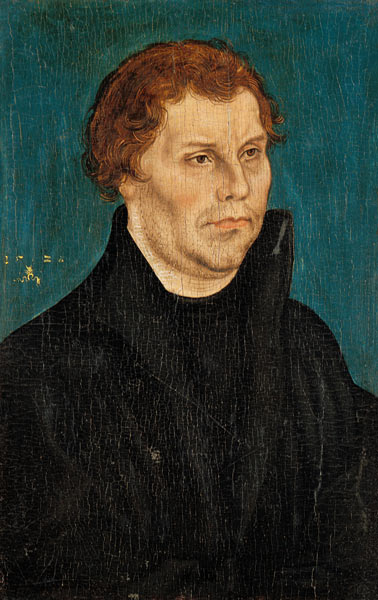Luther,  Porträt von Lucas Cranach d. Ä.