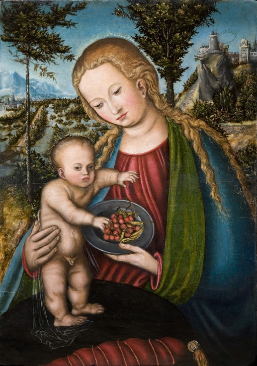 Madonna mit den Kirschen von Lucas Cranach d. Ä.