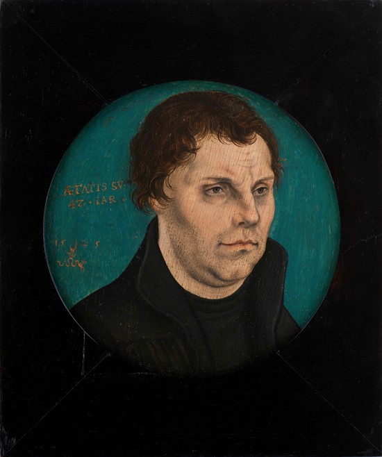 Martin Luther (1483-1546) von Lucas Cranach d. Ä.