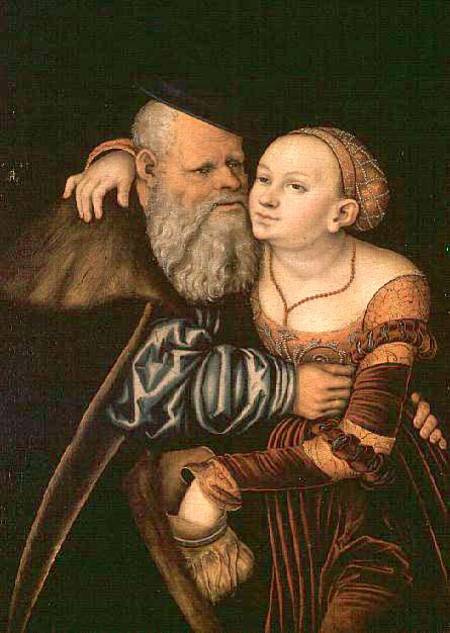 The Old Lover von Lucas Cranach d. Ä.