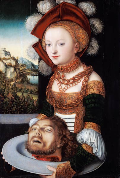 Salome mit dem Haupt des Johannes. von Lucas Cranach d. Ä.