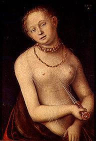 Selbstmord der Lucretia. von Lucas Cranach d. Ä.