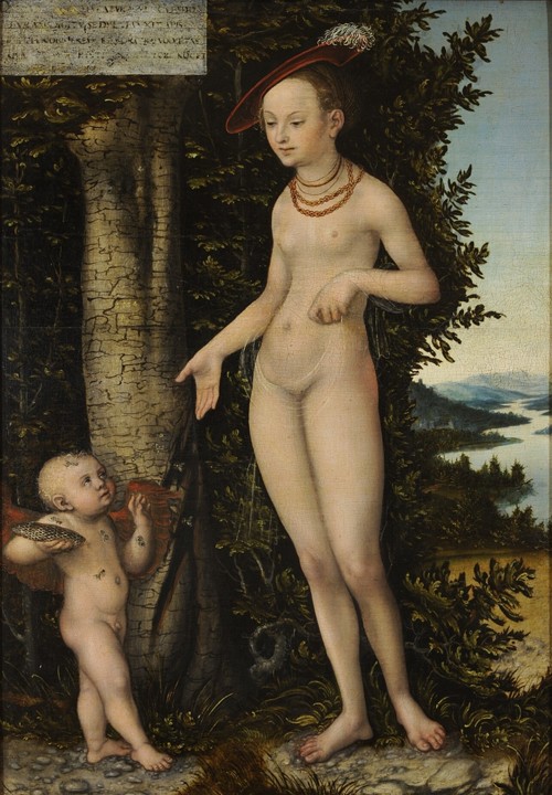 Venus mit Amor als Honigdieb von Lucas Cranach d. Ä.
