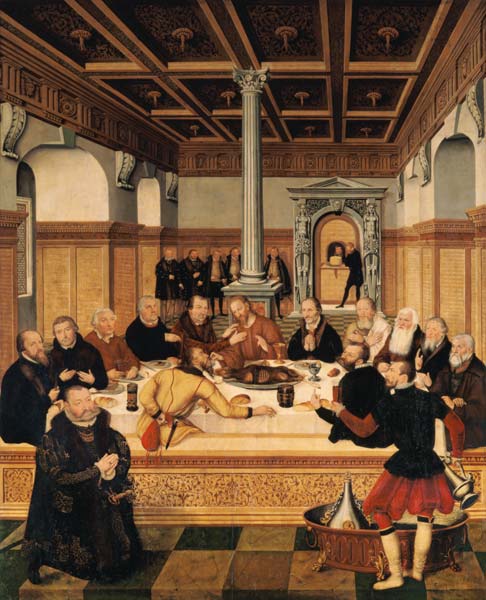 Das Abendmahl von Lucas Cranach d. J.
