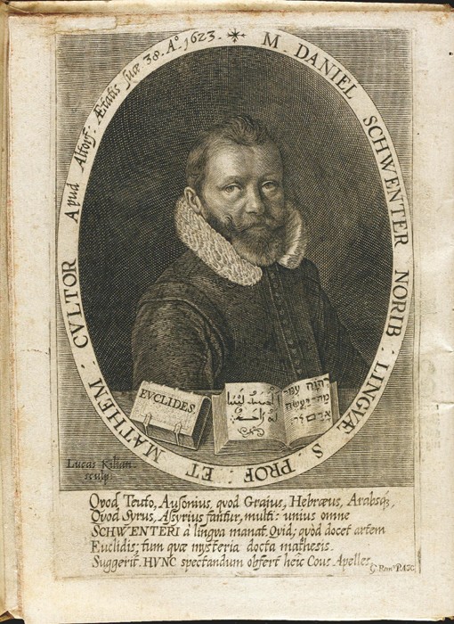 Porträt von Daniel Schwenter (1585-1636) von Lucas Kilian