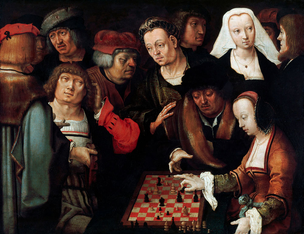 Die Schachpartie von Lucas van Leyden
