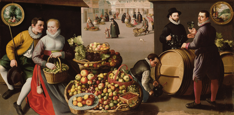 Obstmarkt (September/Oktober) von Lucas van Valckenborch