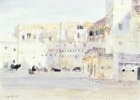 Evening at the Palace, Bhuj, 1999 (w/c on paper) 