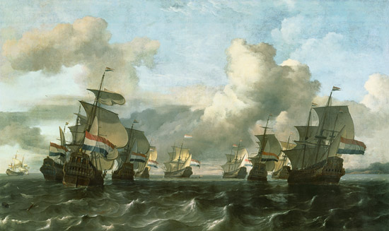 The Dutch Fleet of the India Company von Ludolf Backhuyzen