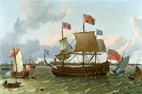 The Three-Master 'Britannia' in Rotterdam 1698