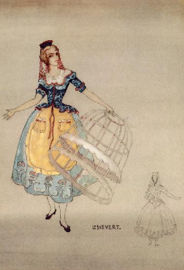 Costume Design for the opera ''The Marriage of Figaro'', by Wolfgang Amadeus Mozart (1756-91)