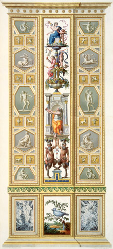 Panel from the Raphael Loggia at the Vatican, from 'Delle Loggie di Rafaele nel Vaticano', engraved von Ludovicus Tesio Taurinensis