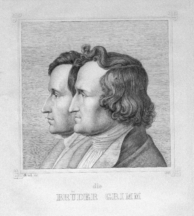 Jacob und Wilhelm Grimm von Ludwig Emil Grimm