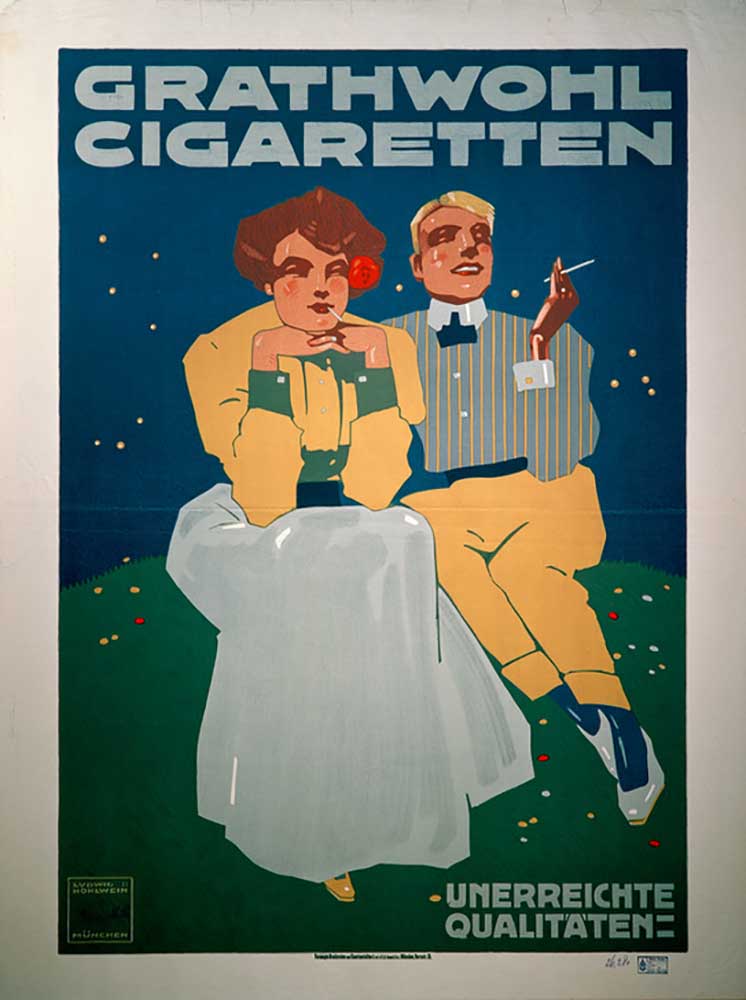 Grathwohl Cigaretten von Ludwig Hohlwein