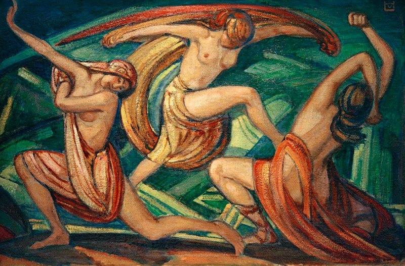 Drei tanzende Frauen von Ludwig von Hofmann