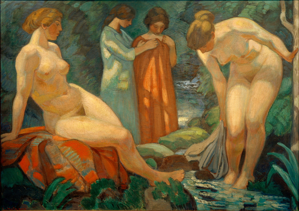 Frauen am Waldquell von Ludwig von Hofmann