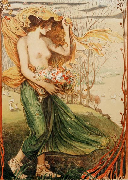 Flora (Verlobungsbild) von Ludwig von Hofmann