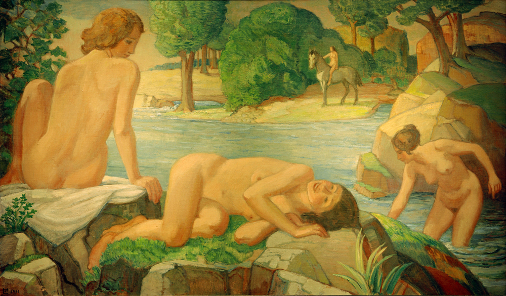 Sommer (Frauen am Teich) von Ludwig von Hofmann