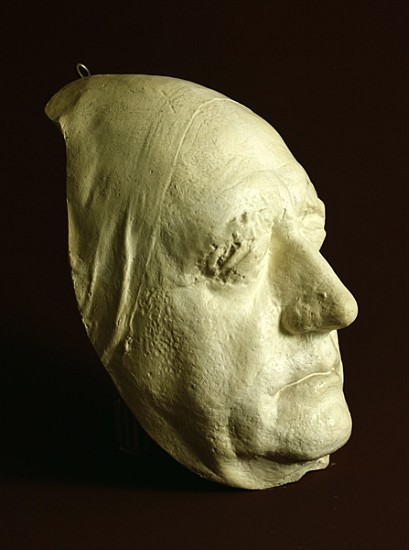 Goethe''s Mask, 1807 (plaster) von Ludwig Weisser