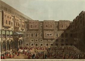 Ausübung der Mamluken auf dem Platz vor dem Palast von Murad Bey 1802