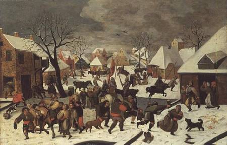 The Massacre of the Innocents (panel) von Maerten van Cleve