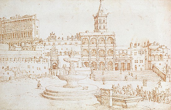 Old St. Peter''s von Maerten van Heemskerck