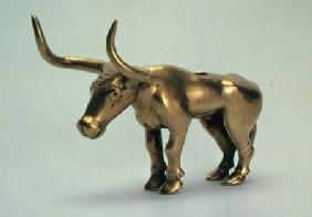 Figure of a bull, from the  burial mound of the Northern Caucasus 3rd millen