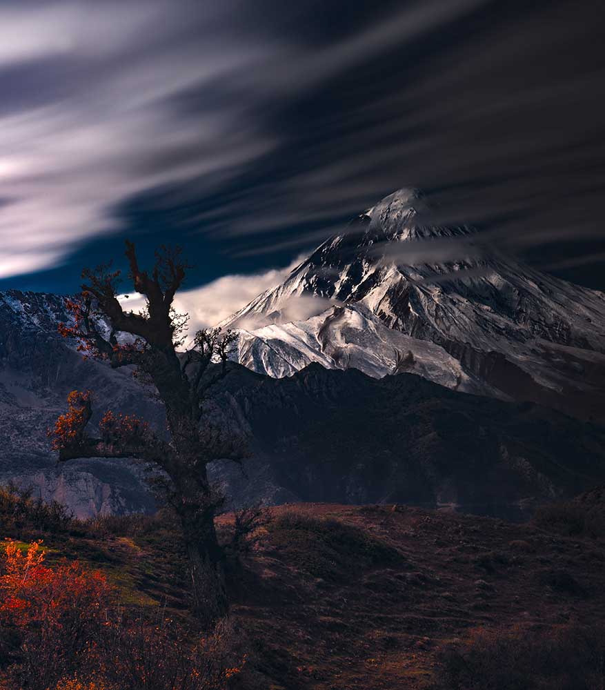 Herbst & Mount Damavand von Majid Behzad