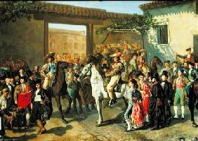 Horses in a Courtyard by the Bullring before the Bullfight, Madrid 1853