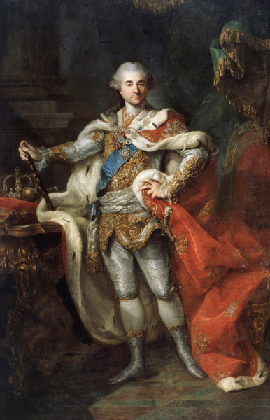 Porträt Stanislaus II. August Poniatowski, König von Polen und Großfürst von Litauen (1732-1798) von Marceli Bacciarelli
