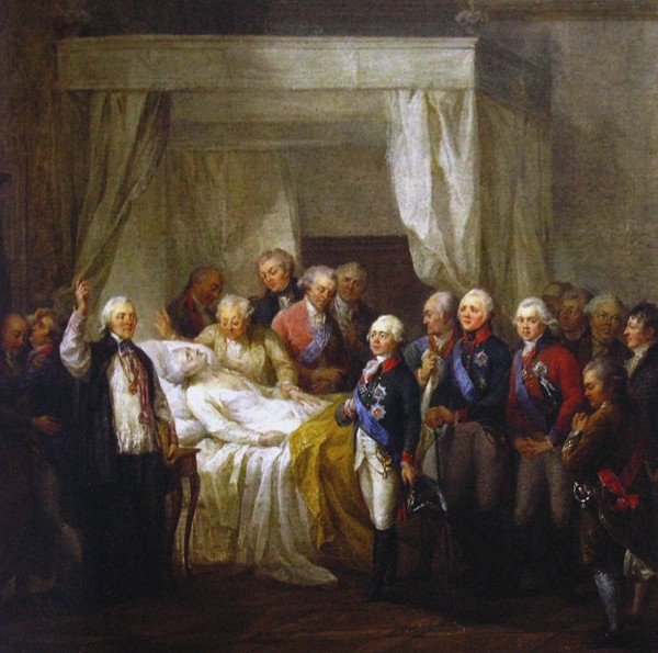 Der Tod des Stanislaus II. August Poniatowski von Marceli Bacciarelli