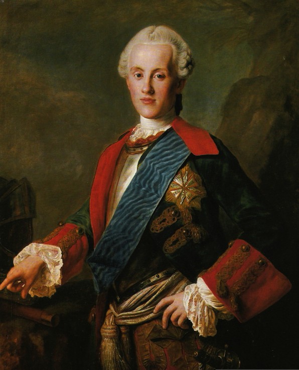 Porträt Prinz Karl Christian Joseph von Sachsen und Polen, Herzog von Kurland und Semgallen (1733-17 von Marceli Bacciarelli