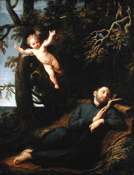 St. Francis de Sales (1567-1622) in the Desert von Marco Antonio Franceschini