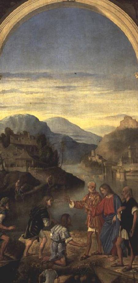 The Annointing of Zebedee's sons James and John von Marco Basaiti