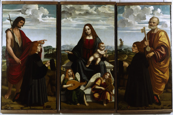 Marco d Oggiono, Crespi-Triptychon     . von Marco D'Oggiono